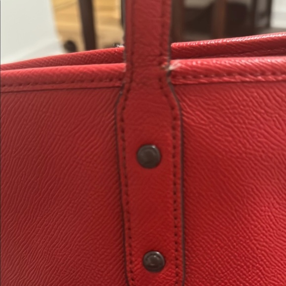 Coach Red Tote Bag - Picture 5 of 7